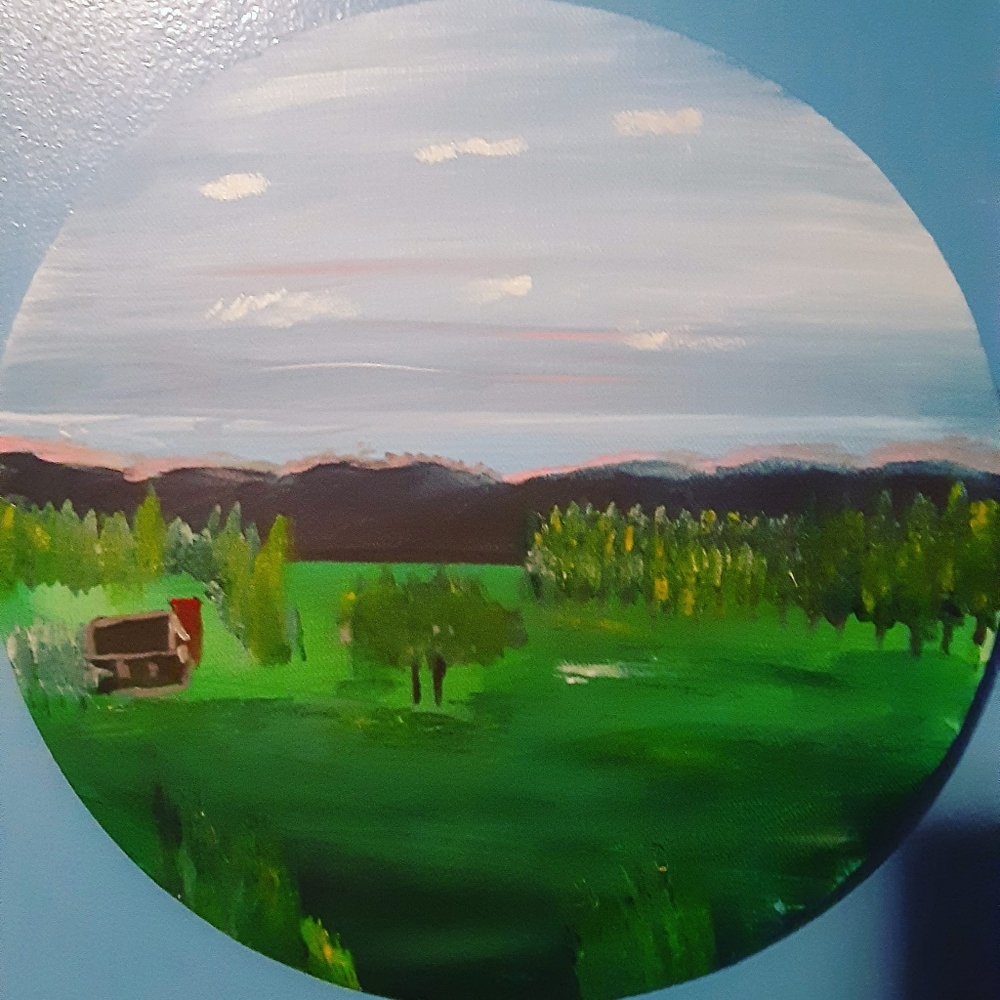 10 x 10 round Painting